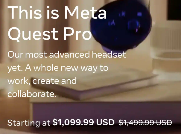 Meta rebaja las Meta Quest Pro