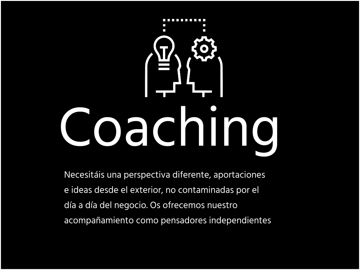 Servicios de consultoría: coaching y acompañamiento a largo plazo