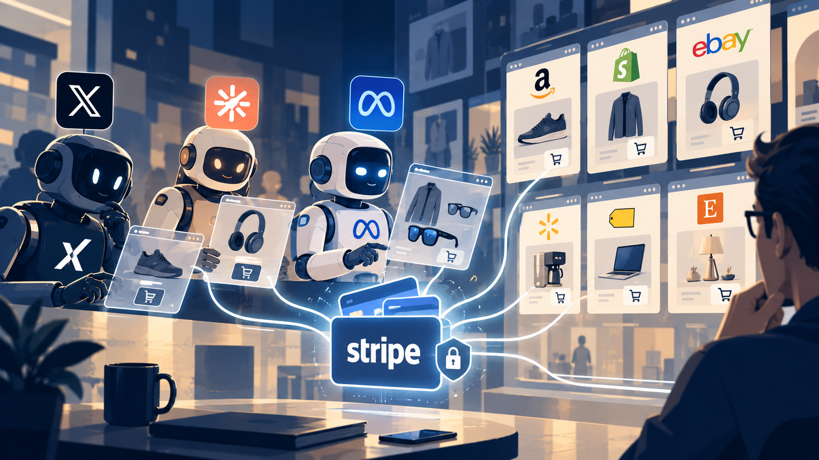 3 agentes personales ya compran con el monedero de Stripe aceptado en más de 1 millón de comercios: UXtoAI 